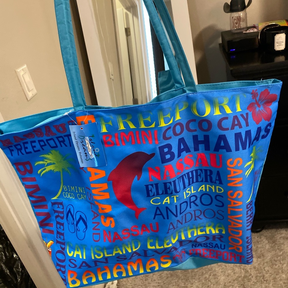 Bahamas Beach Tote with Inside Pocket